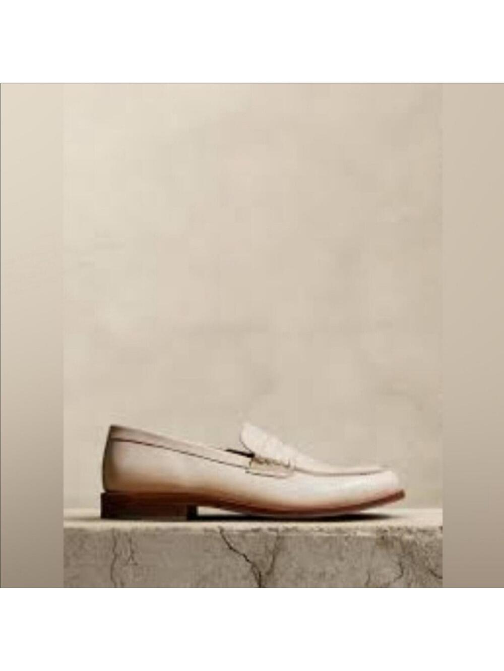 Banana Republic Navarre Penny Loafer Bone White Cream
